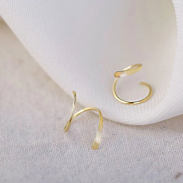Spiral Hoop Twist Earrings - LightsBetter